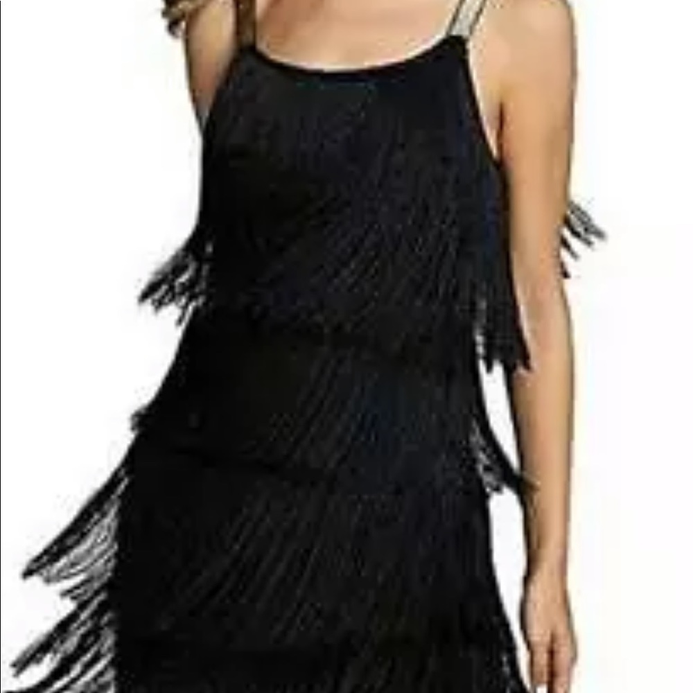 FRINGE GATSBY STYLE BLACK PARTY DRESS